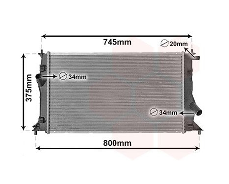 Radiator, engine cooling 27002183 International Radiators