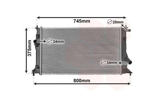 Radiator, engine cooling 27002183 International Radiators