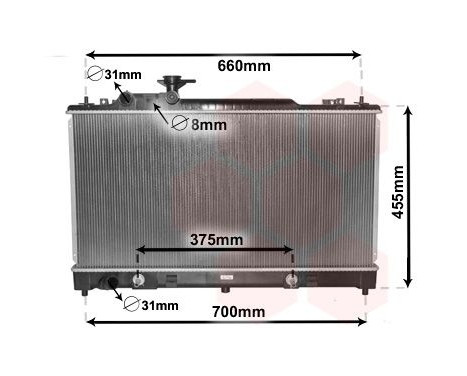 Radiator, engine cooling 27002223 International Radiators