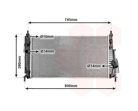 Radiator, engine cooling 27002246 International Radiators, Image 2