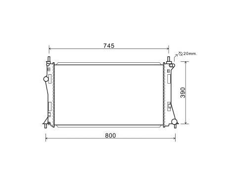 Radiator, engine cooling 27002249 International Radiators