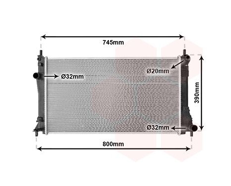 Radiator, engine cooling 27002249 International Radiators, Image 2