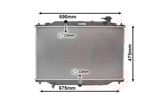 Radiator, engine cooling 27002270 International Radiators