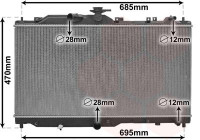 Radiator, engine cooling 27012702 International Radiators