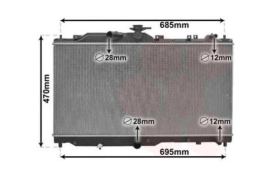 Radiator, engine cooling 27012702 International Radiators