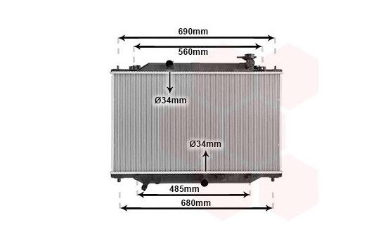 Radiator, engine cooling 27012704 International Radiators