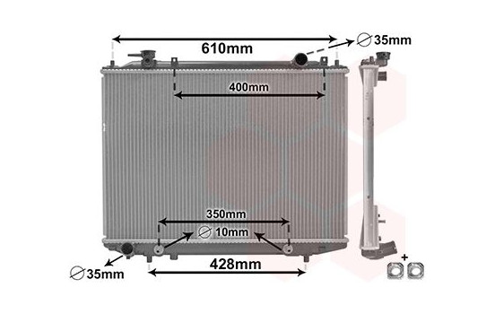Radiator, engine cooling 27012709 International Radiators