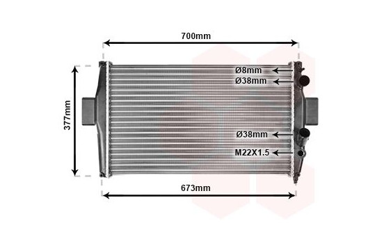 Radiator, engine cooling 28002022 International Radiators, Image 2