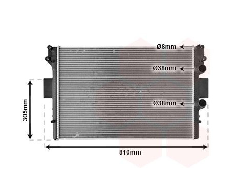 Radiator, engine cooling 28002042 International Radiators, Image 2