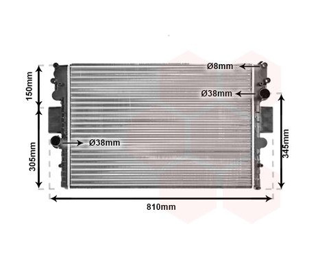 Radiator, engine cooling 28002056 International Radiators, Image 2