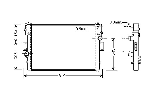 Radiator, engine cooling 28002057 International Radiators