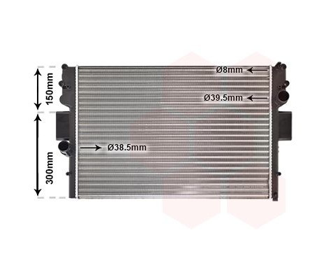 Radiator, engine cooling 28002057 International Radiators, Image 2