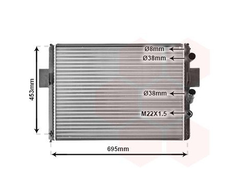 Radiator, engine cooling 28002061 International Radiators, Image 2