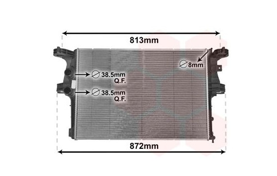 Radiator, engine cooling 28002126 International Radiators