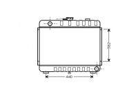 Radiator, engine cooling 30002045 International Radiators