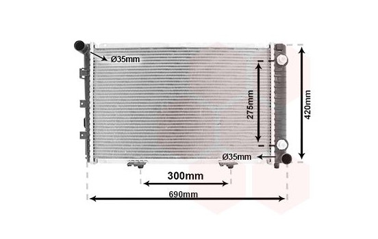 Radiator, engine cooling 30002061 International Radiators, Image 2