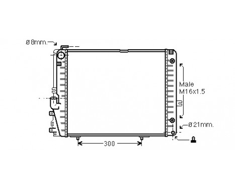 Radiator, engine cooling 30002072 International Radiators