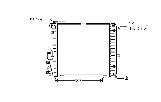 Radiator, engine cooling 30002086 International Radiators