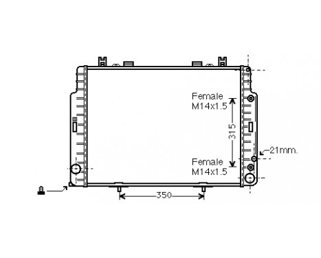 Radiator, engine cooling 30002131 International Radiators