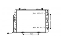 Radiator, engine cooling 30002132 International Radiators