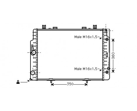 Radiator, engine cooling 30002132 International Radiators