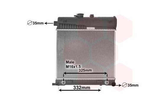 Radiator, engine cooling 30002150 International Radiators, Image 2