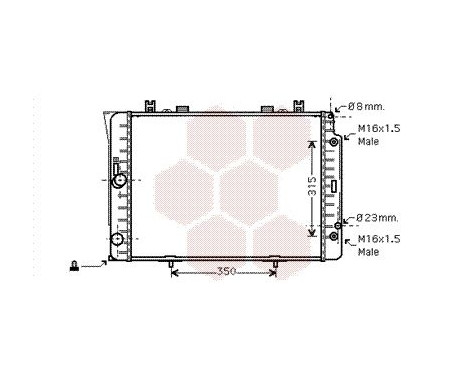 Radiator, engine cooling 30002151 International Radiators, Image 2