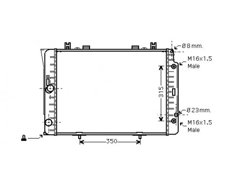 Radiator, engine cooling 30002151 International Radiators