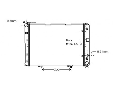 Radiator, engine cooling 30002177 International Radiators
