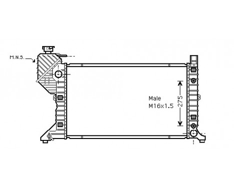 Radiator, engine cooling 30002182 International Radiators