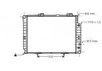 Radiator, engine cooling 30002189 International Radiators
