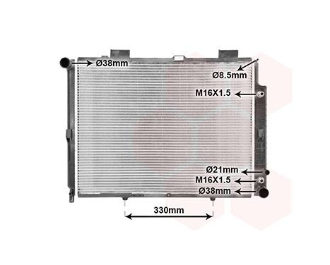 Radiator, engine cooling 30002189 International Radiators, Image 2