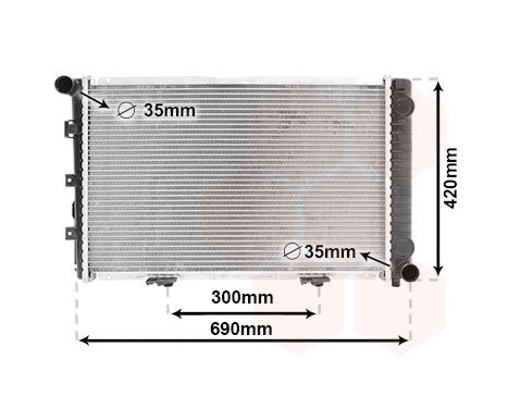 Radiator, engine cooling 30002211 International Radiators, Image 2