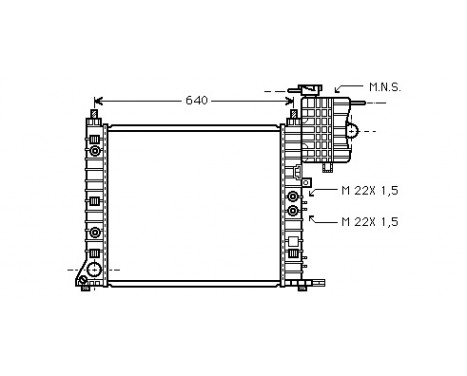 Radiator, engine cooling 30002243 International Radiators