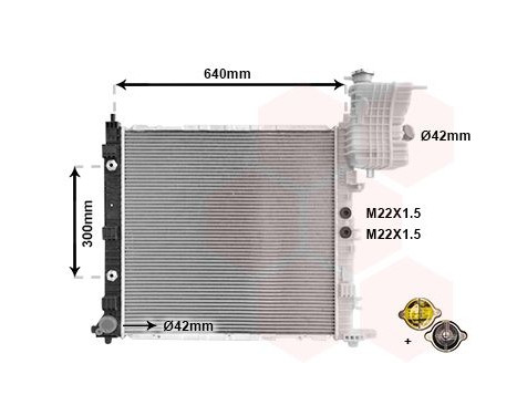 Radiator, engine cooling 30002243 International Radiators, Image 2