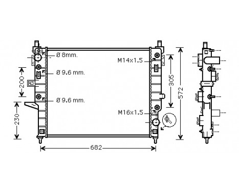 Radiator, engine cooling 30002271 International Radiators