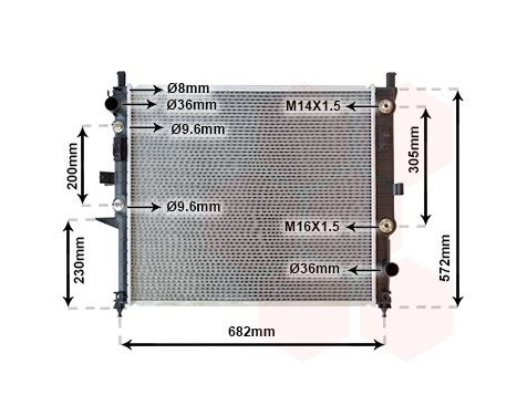 Radiator, engine cooling 30002271 International Radiators, Image 2