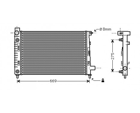 Radiator, engine cooling 30002282 International Radiators