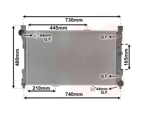 Radiator, engine cooling 30002286 International Radiators, Image 2