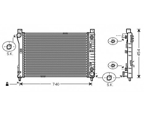 Radiator, engine cooling 30002286 International Radiators