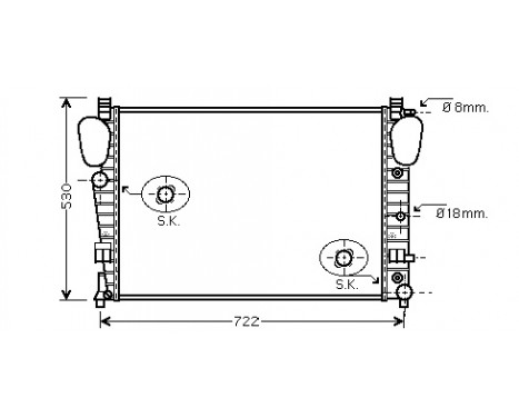 Radiator, engine cooling 30002306 International Radiators