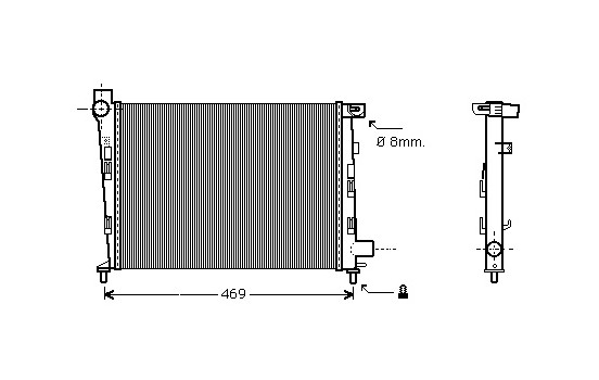 Radiator, engine cooling 30002310 International Radiators