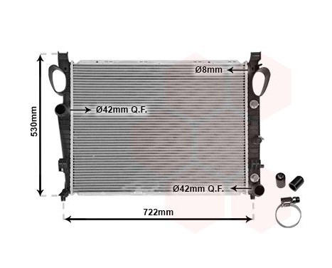 Radiator, engine cooling 30002311 International Radiators, Image 2