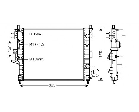 Radiator, engine cooling 30002331 International Radiators