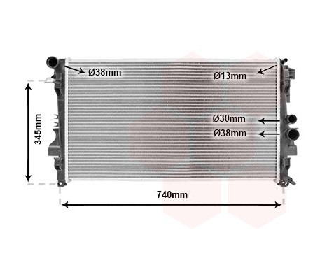 Radiator, engine cooling 30002356 International Radiators