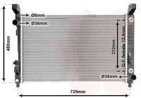 Radiator, engine cooling 30002364 International Radiators