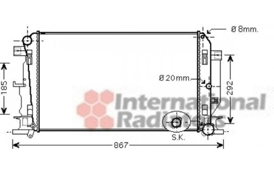 Radiator, engine cooling 30002402 International Radiators