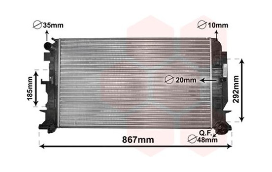 Radiator, engine cooling 30002444 International Radiators