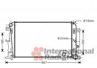 Radiator, engine cooling 30002446 International Radiators