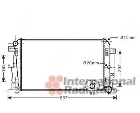 Radiator, engine cooling 30002446 International Radiators